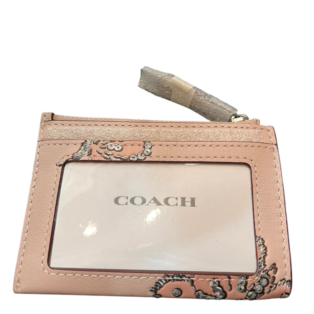 Coach NWT gorgeous Mini Skinny ID Case
With Butterfly Print in silver/seashell - Picture 2 of 8